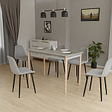 Розсувний стіл Неман МОНО прямокутний Бетон/Лак, фото 5