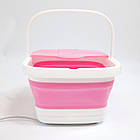 Гідромасажна ванна для ніг 5л, Multifunction Footbath RF368Z, Рожевий / Складана ванна для ніг / Масажер-ванна, фото 3