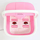 Гідромасажна ванна для ніг 5л, Multifunction Footbath RF368Z, Рожевий / Складана ванна для ніг / Масажер-ванна, фото 4