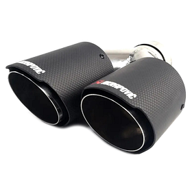 Насадка на глушник AKRAPOVIC Y-образна (Акрапович) Карбон (мат), 54/76 мм (Права)