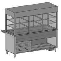 Вітрина кондитерська з кубом надставкою й нейтральною основою