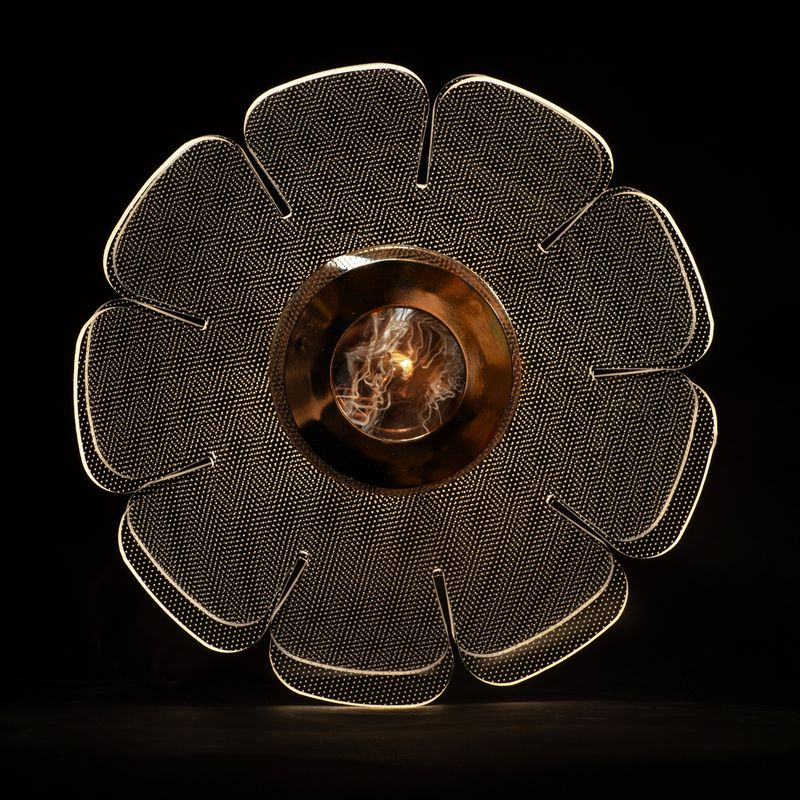 Світильник настінний круглий бра золото LED 14W