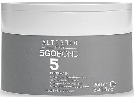 ALTER EGO ITALY EGOBOND 5 Bond Mask Маска реструктуруюча для відновлення пошкодженого волосся, 250 мл (Оригінал)