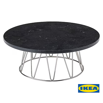 Тарілка для торта IKEA BAKGLAD 00485262 Чорна