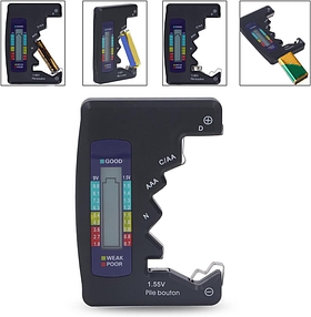 Тестер акумуляторів, батарейок BT-886 LCD BATTERY TESTER, AA, AAA, 9 В, R14, R20, CR, LR (чорний)
