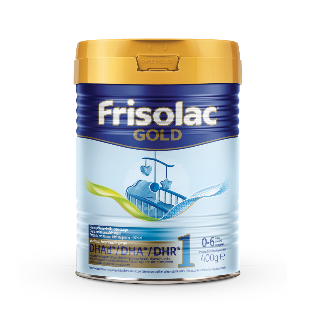 Суміш суха молочна початкова АКЦІЯ Frisolac Gold 1 для дітей від 0 до 6 місяців,  400 гр