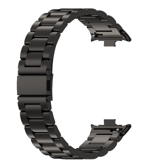 Ремінець CDK для Xiaomi Mi Smart Band 9 Pro | Metal Fitlink Steel Band (017764) (black)