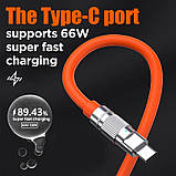 Кабель USB 3в1 (довжина 1 метр) силіконовий, Type-C/Lightning/MicroUSB (NS), фото 5