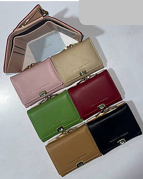 Гаманець жіночий на кнопці зі штучної шкіри в різних кольорах Balisa