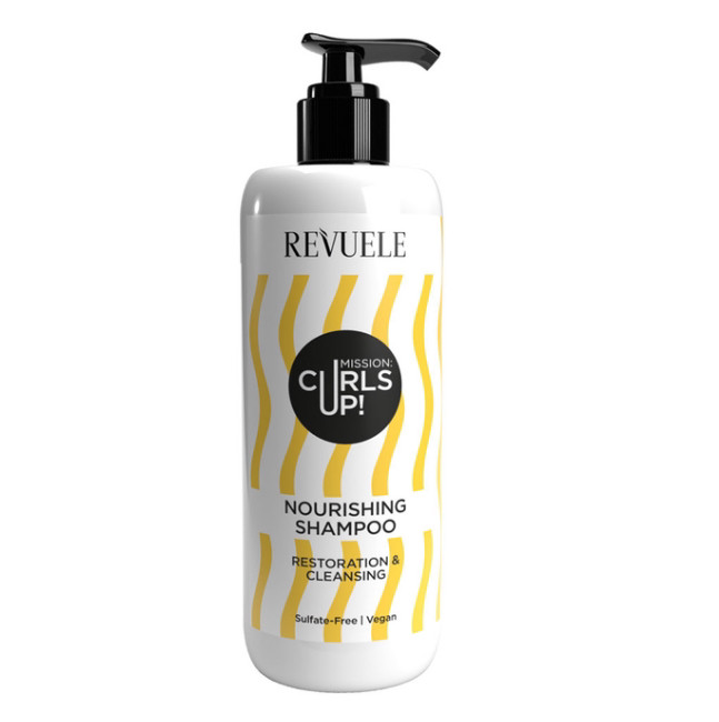 Шампунь REVUELE Mission: Curls up! Поживний для кучерявого волосся, фото 1
