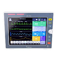 Монітор пацієнта Bistos BT-770 | 12.1", SpO₂, ЕКГ, NIBP, Т°C, CO₂ (опція) | Автономність 5 годин