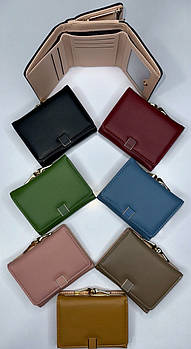 Гаманець жіночий 10,6*9,3 см на кнопці зі штучної шкіри у різних кольорах Balisa