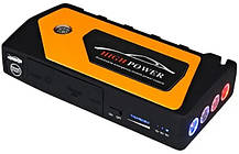 Пуско зарядний пристрій для машини 4хUSB+Фонарик копресор Car jump starter 20000 mAh Power Bank, фото 5