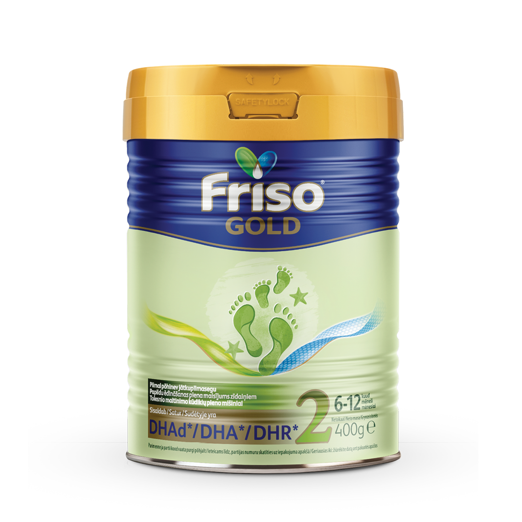 Суміш суха молочна початкова Friso Gold 2 для дітей від 6 до 12 місяців,  400 гр