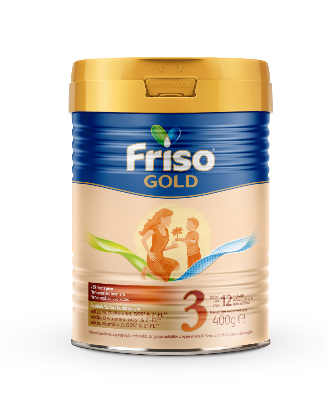 Суміш суха молочна початкова АКЦІЯ Friso Gold 3 для дітей від 12 місяців,  400 гр