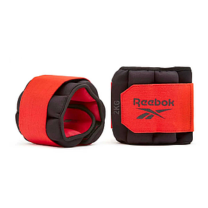 Обважнювачі для ніг Reebok Flexlock Ankle Weights 2х2 кг (RAWT-11273) Black/Red