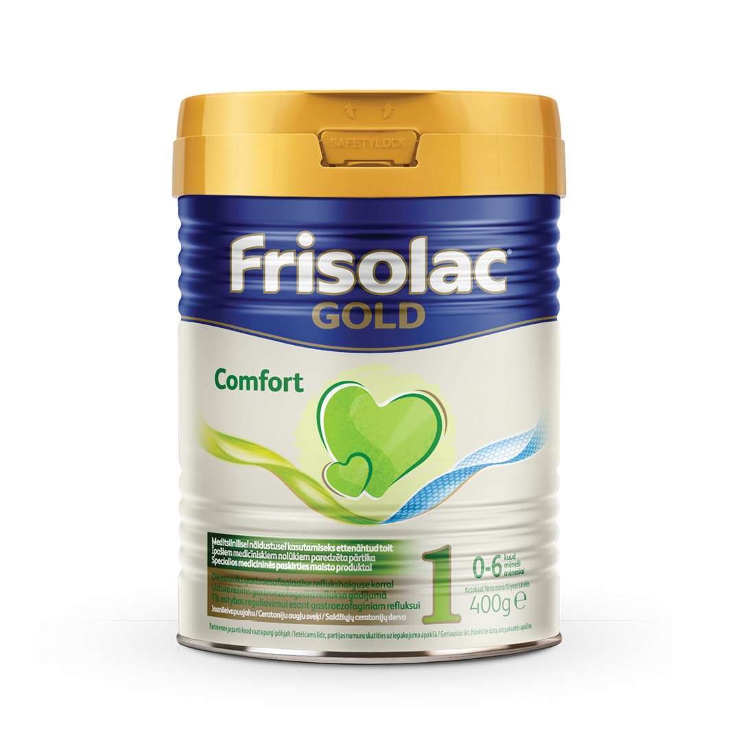 Дитяча суха молочна суміш Frisolac Gold Comfort 1 для дітей з народження, 400 гр, фото 1