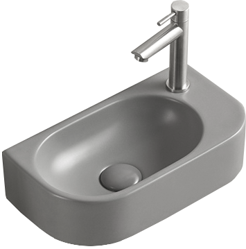 Умивальник (раковина) MEXEN VIERA 40 LIGHT GREY MATT правий накладний підвісний *