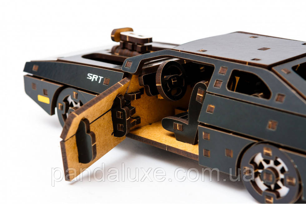 Дерев'яний 3D конструктор авто Fast Furious Форсаж, модель 125 деталей, фото 1