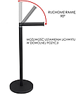 Стійка для туалетного паперу YOKA SP4 BLACK чорна, фото 3