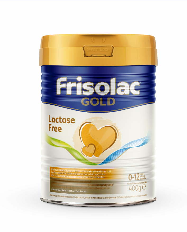 Суміш суха молочна безлактозна початкова Frisolac Gold Lactose Free для дітей від 0 до 12 місяців,400 гр