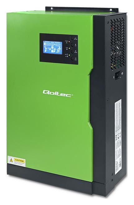 Інвертор Qoltec 3.5kW 100A 24V MPPT Sinus , Гарантія, фото 1