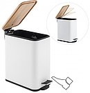 Кошик для сміття YOKA MOBY WHITE BAMBOO 5л., фото 7