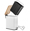 Кошик для сміття YOKA MOBY WHITE BAMBOO 5л., фото 8