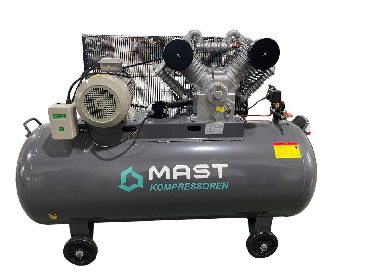 Поршневий компресор MAST 2105/500L 400V, Ресивер 500 л, надання 10 барів, продуктивність 1050 л/хв