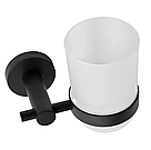 Склянка для зубних щіток REA 322233C BLACK чорний, фото 3