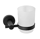 Склянка для зубних щіток REA 322233C BLACK чорний, фото 4