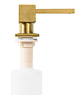 Врізний дозатор для рідини REA BRUSHED GOLD 330мл. квадратний *, фото 5