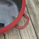 Набір каструль та сковорода з антипригарним покриттям, Набір посуду з граніту TK-00050 червоний, фото 6