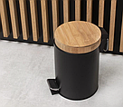 Кошик для сміття YOKA BIN BLACK BAMBOO 3л. для ванної кімнати, фото 5