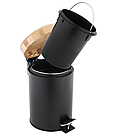 Кошик для сміття YOKA BIN BLACK BAMBOO 3л. для ванної кімнати, фото 7