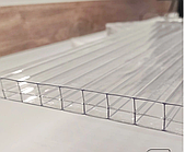 Сотовий полікарбонат прозорий PolyPlast 20 мм 2-камерний  (3-стенний)