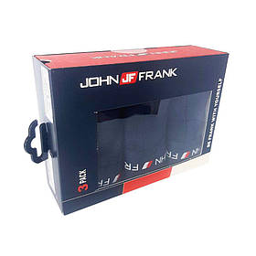 Труси боксери John Frank набір 3 штуки розмір S темно-сині