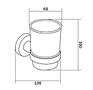 Склянка для зубних щіток MEXEN REMO CHROME *, фото 3