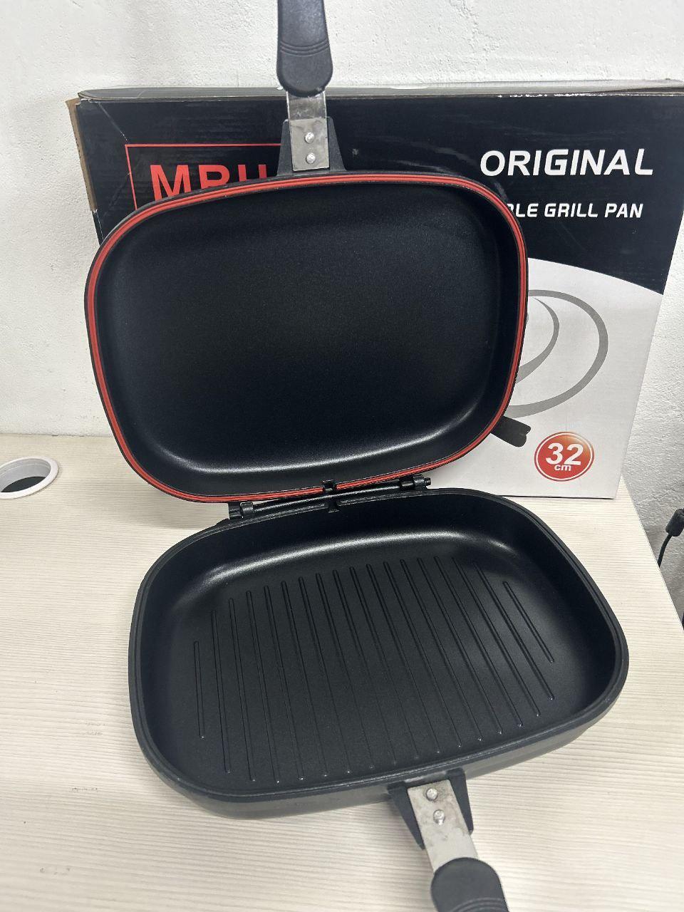 Сковорода-гриль двухсторонняя 32 см Double Grill Pan, Сковорода с ...