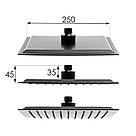 Душовий гарнітур YOKA CUBE 25 BLACK з термостатом *, фото 5