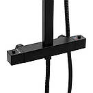 Душовий гарнітур YOKA CUBE 25 BLACK з термостатом *, фото 6