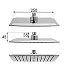 Душовий гарнітур YOKA CUBE 25 CHROME з виливом *, фото 5