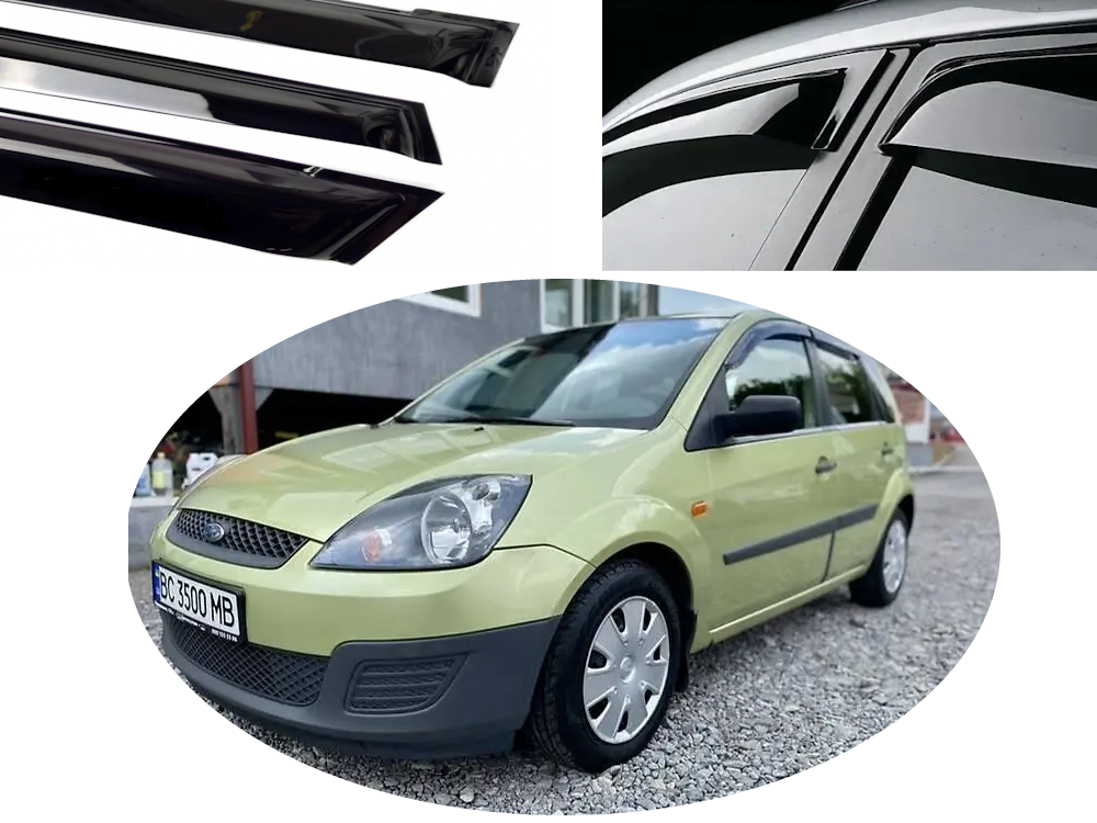 Вітровик Ford Fiesta хітч 5d 2002-2008 (скотч) VIP Китай
