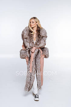 Пальто кашемір з хутром Чорнобурки в наявності