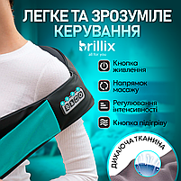 Масажер для всього тіла (шиї, спини) з підігрівом Shiatsu Синій, фото 6