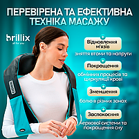 Масажер для всього тіла (шиї, спини) з підігрівом Shiatsu Синій, фото 4