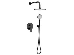 Душова система AIM прихованого монтажу чорний матовий DG203-1 (matte black) Krash Твій Вибір