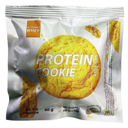 Протеїнове печиво Craft Whey Protein Cookie 60 g (American), фото 1