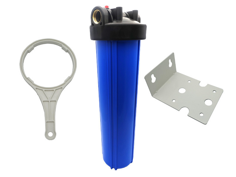 Колба BigBlue 20" Tiger Filtration синя / латунь різьби. (макс. давл. 10атм) + Картридж Krash Твій Вибір, фото 1