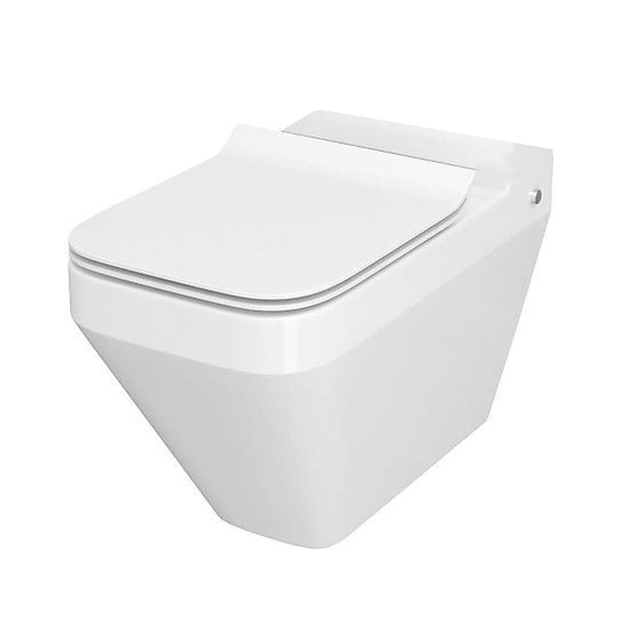 Унітаз компакта Cersanit CREA 010/020 SQUARE з сидінням дюропл SLIM LIFT (без бачка) Krash Твій Вибір, фото 1